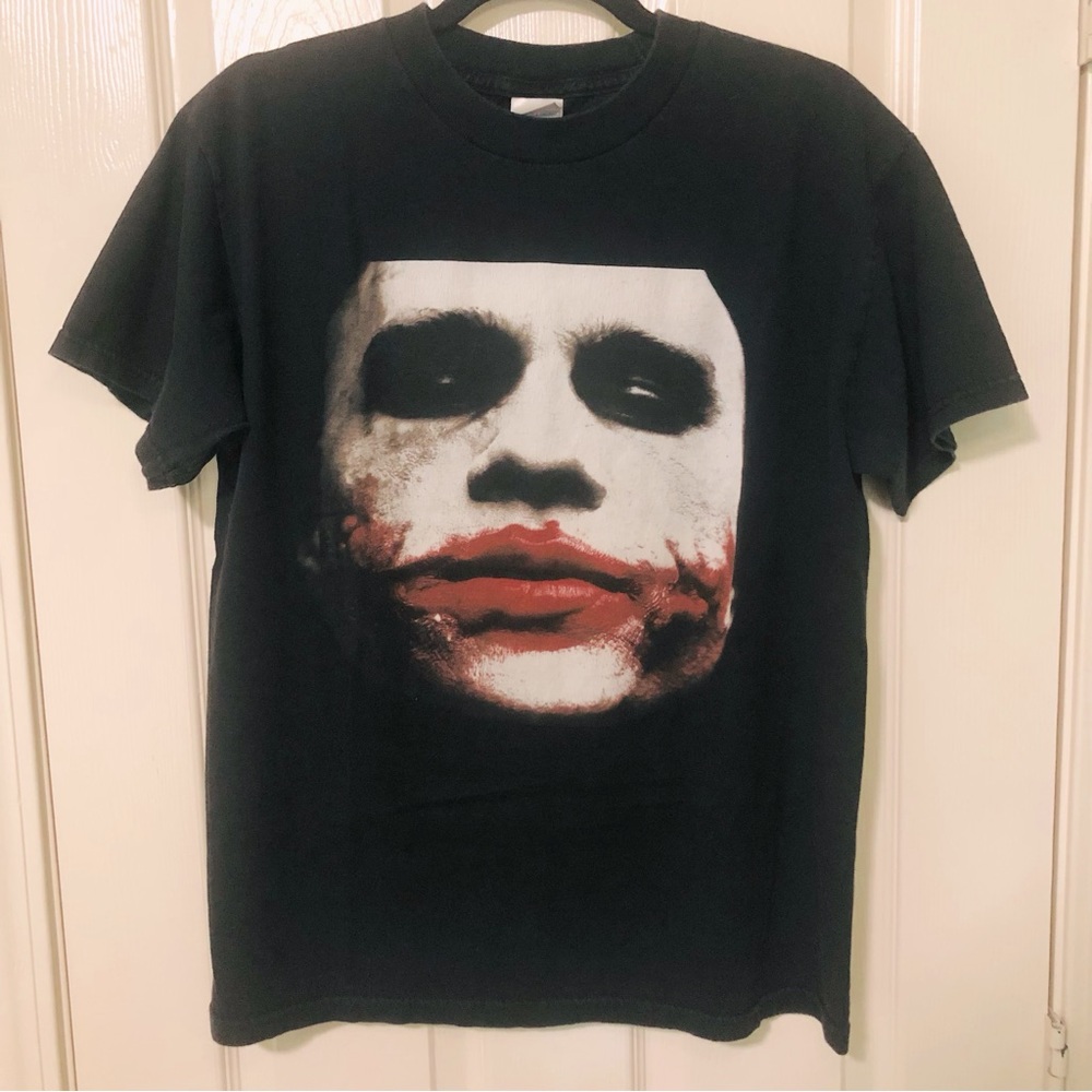 Vintage Batman The Dark Knight Joker T-Shirt Black Men’s Medium
